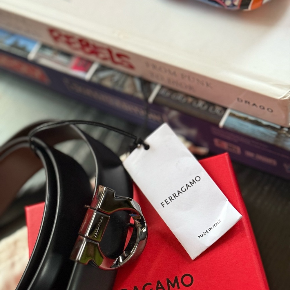 Salvatore Ferragamo Reversible Leather Belt